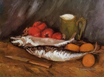  life - Still Life with Mackerels Lemons and Tomatoes Vincent van Gogh